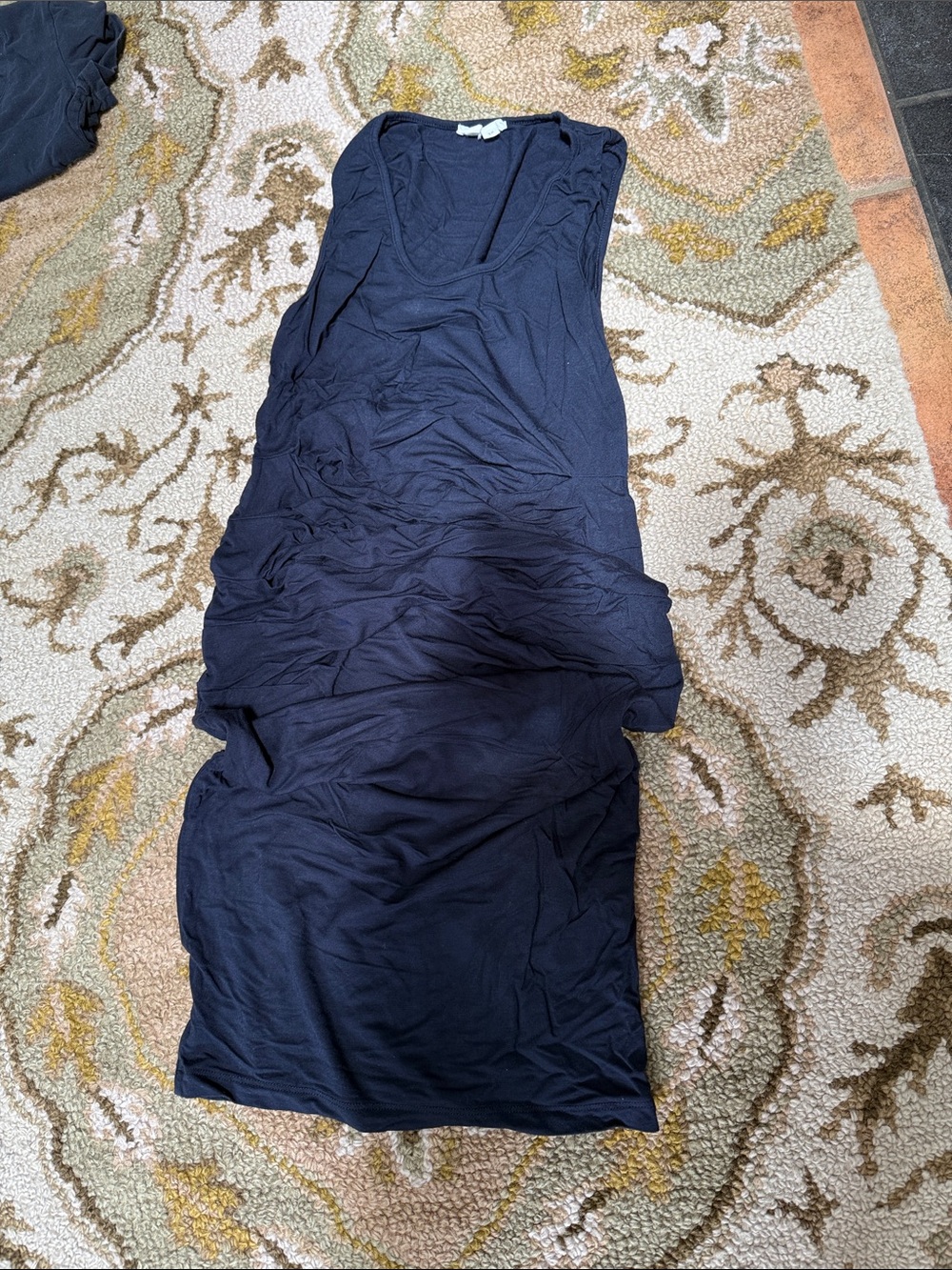 Navy maternity Sleeveless Tank Dress